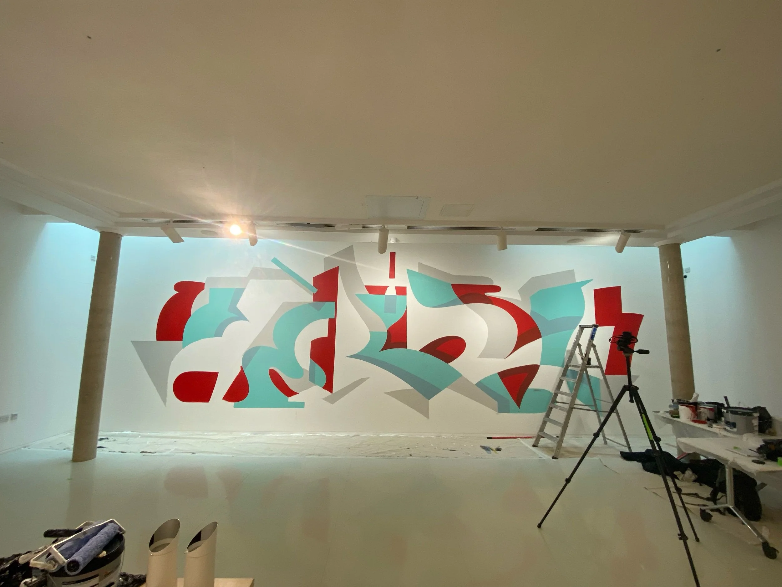 ‘Something New From Repetition’ mural process
