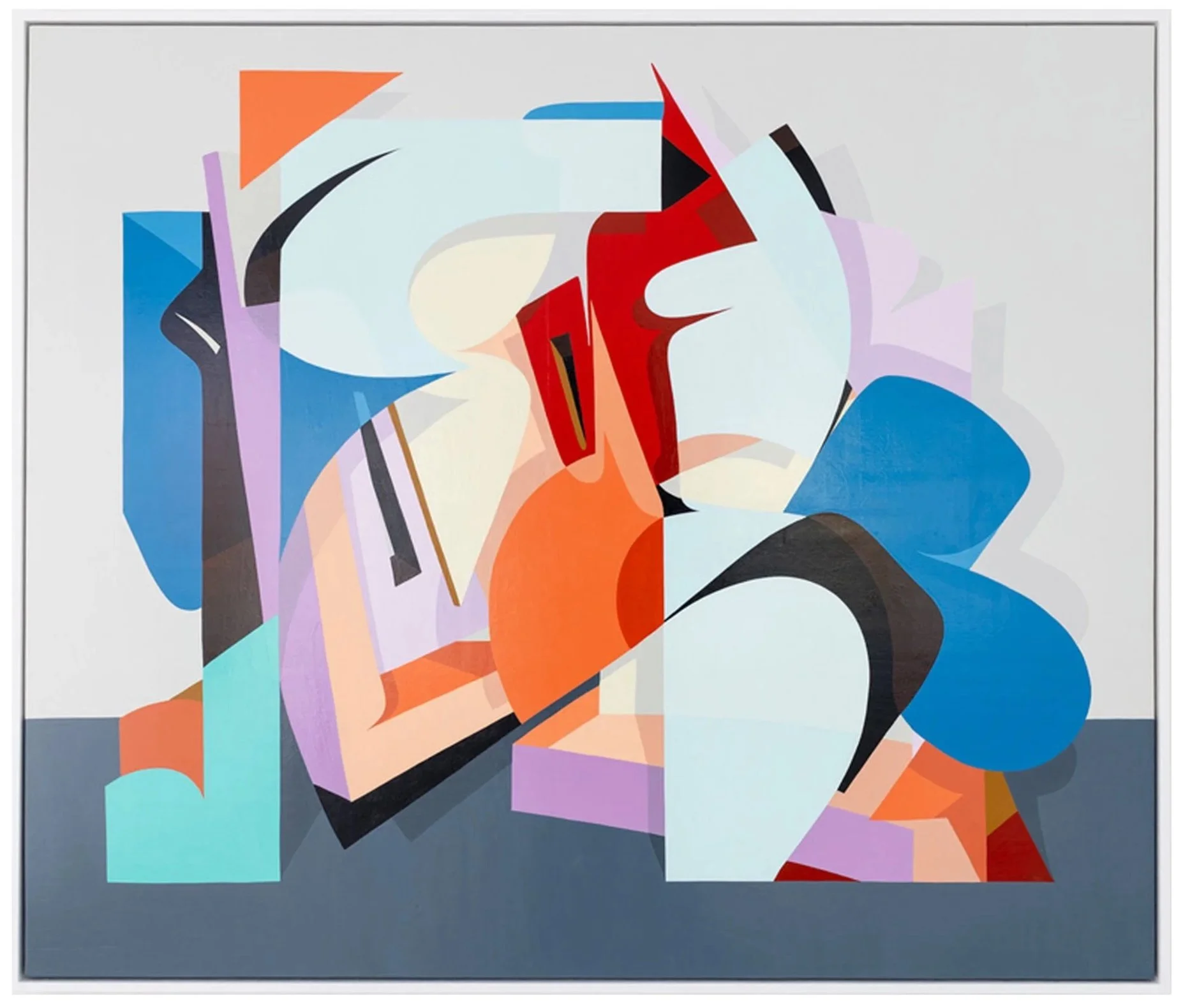 'Flavour Dilemma' Enamel painting on wooden panel.
126cm x 147cm. 
2023