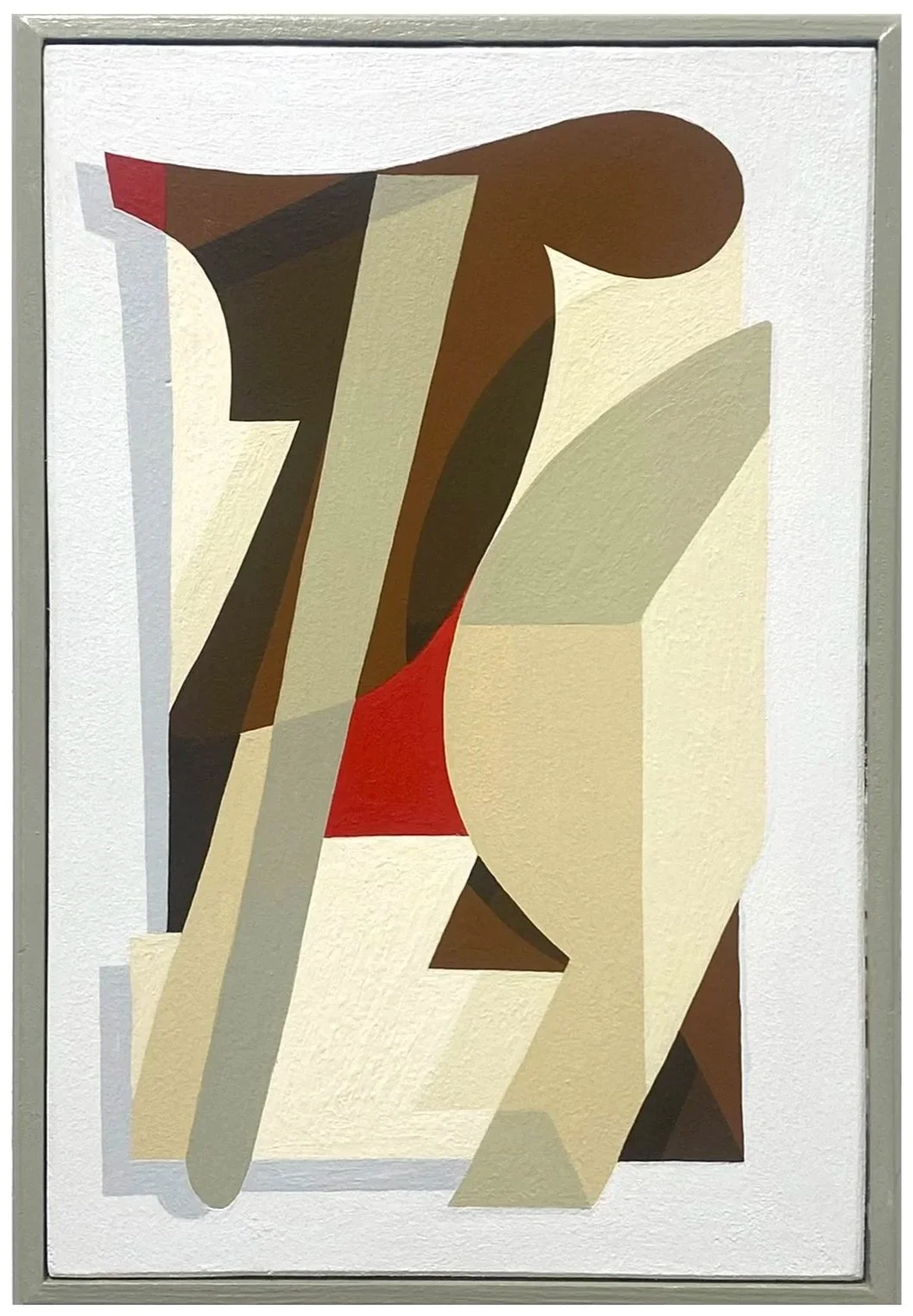 'Untitled' Matt Acrylic painting on wooden panel. 28cm x 18cm. 2025