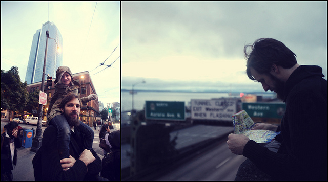 Downtown Seattle...Jonathan and Haven