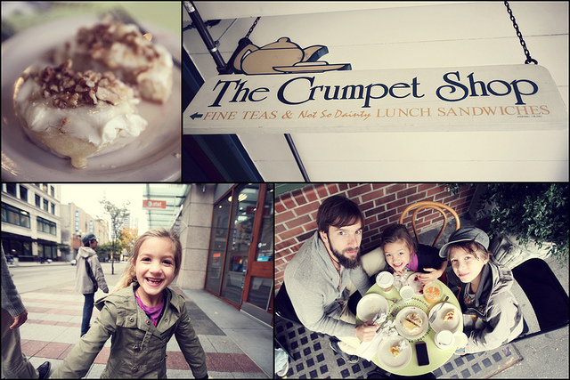 The Crumpet Shop...Seattle {Cadence and Haven loved it!}