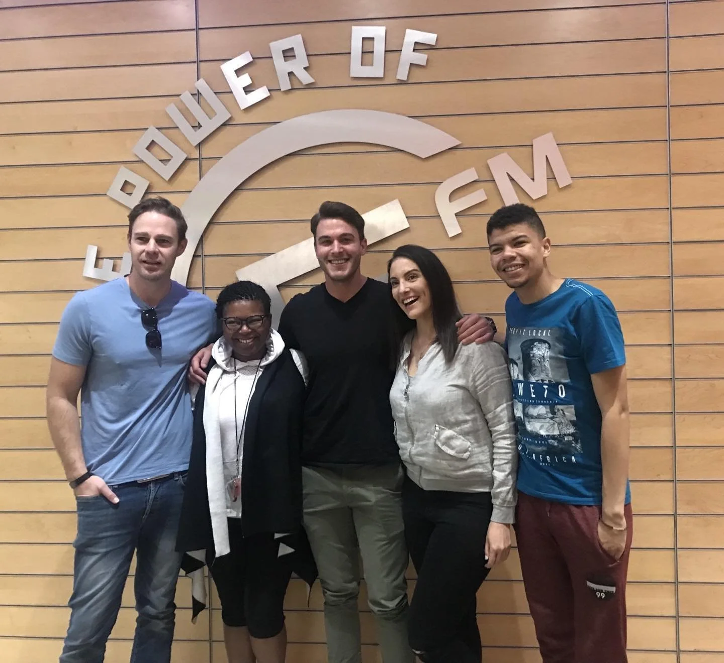 Feels like a lifetime ago. So much has changed for most of us since this photo was taken. Pre-season 1 of @thebachelor.sa @leethompson52 @thatnicole #thebachelorsa #thebachelor #5fm