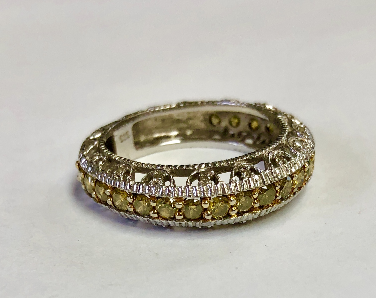 14k White Gold Diamond Eternity Ring