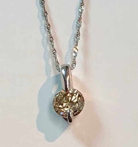 Platinum "Champagne" Diamond Necklace
