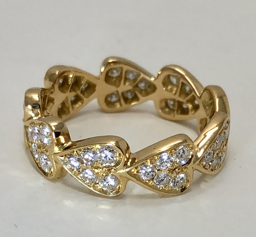 18K Yellow Gold Diamond Eternity Band