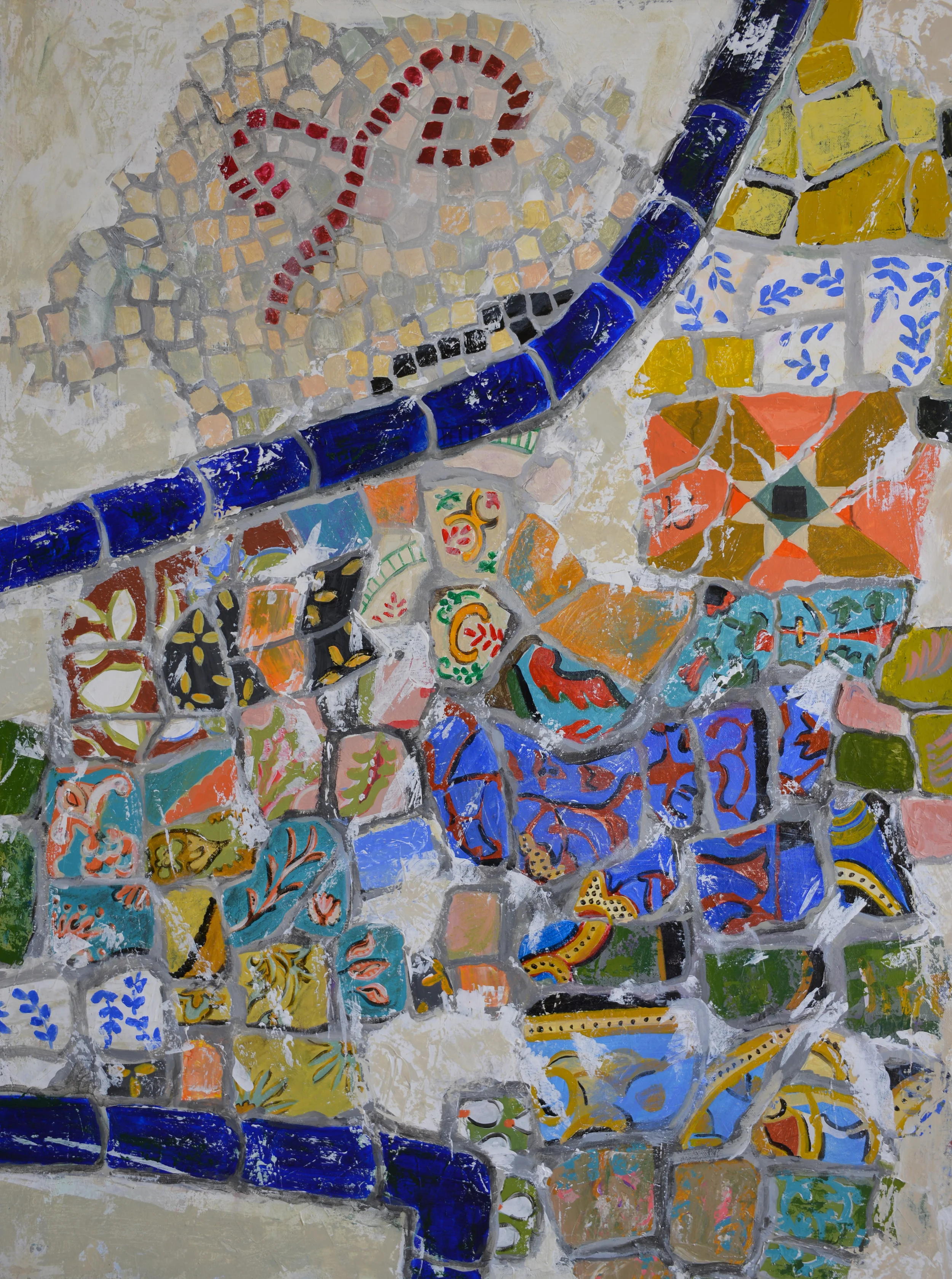 Spanish Tiles, 2011Acrylic on canvas40" x 30"