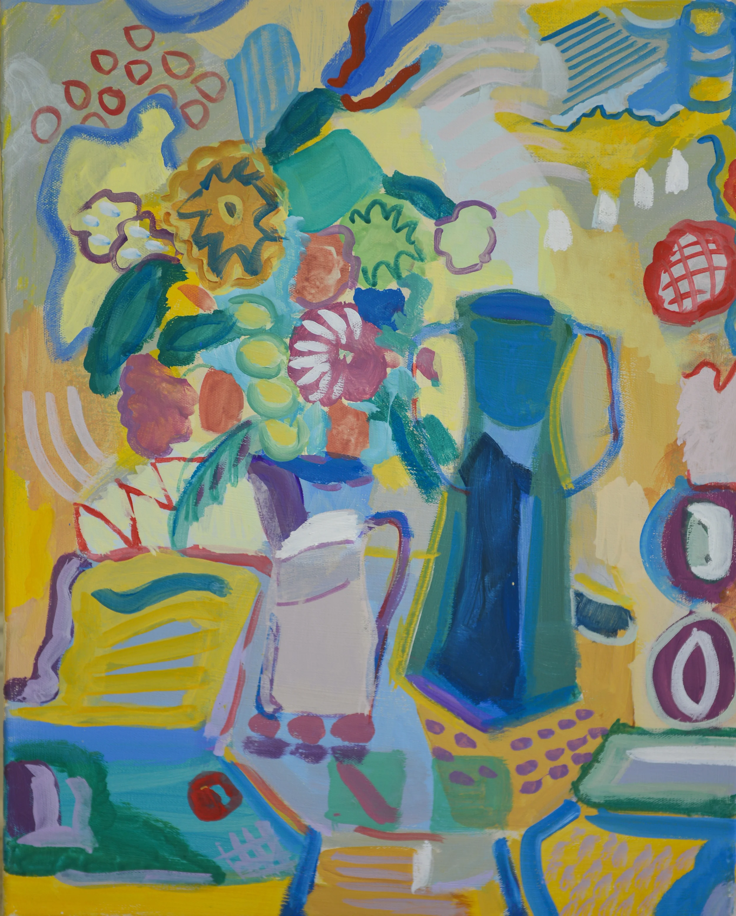 Blue Vase, 2013Acrylic on canvas18" x 24"