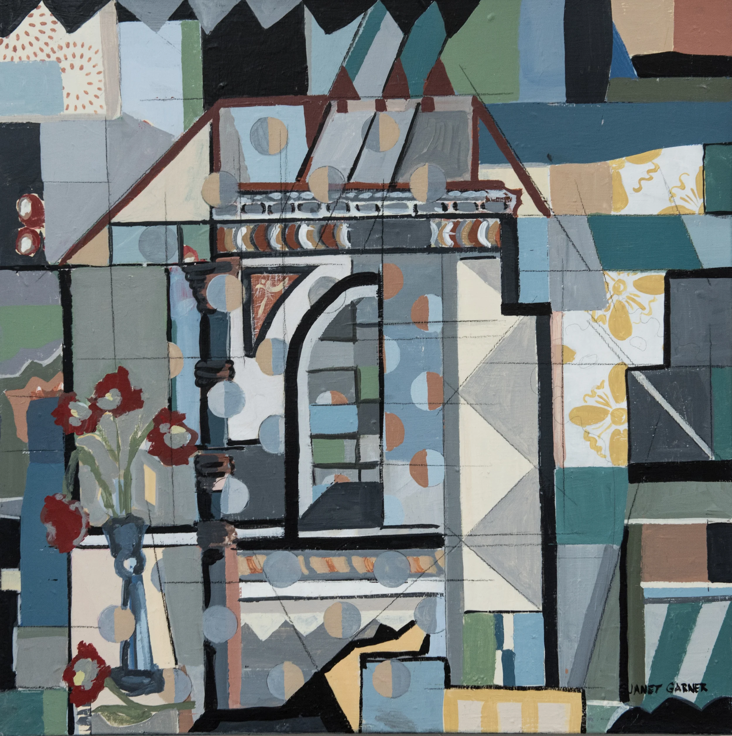 Structure and Pattern, 2015Collage derivation,acrylic on canvas24" x 24"