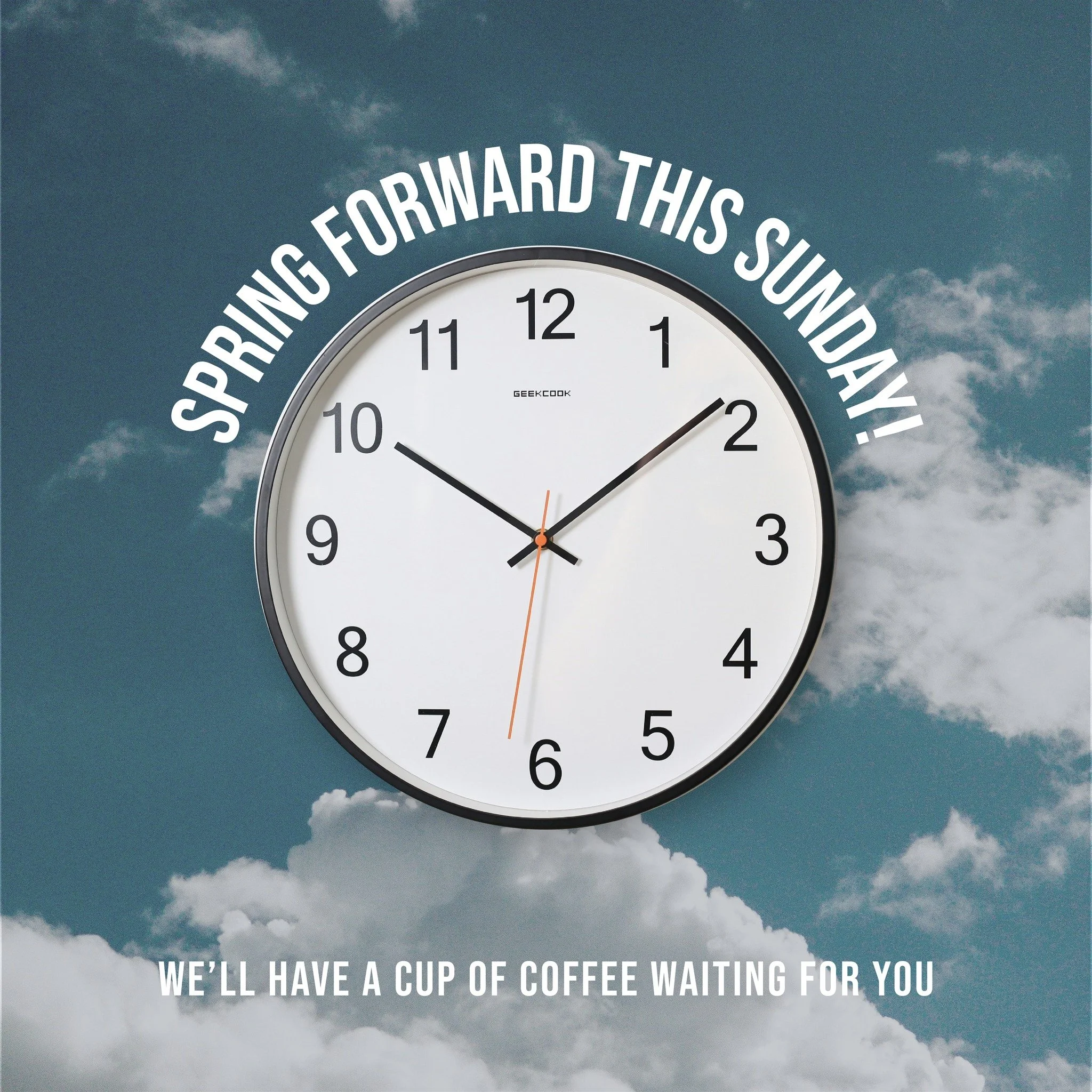 It's time to SPRING FORWARD 🌼 ⏰ We'll be saving you a seat and a cup of coffee this Sunday!

 #OccupiedChurch #WeSayYes #avoiceofthekingdom #eastgate