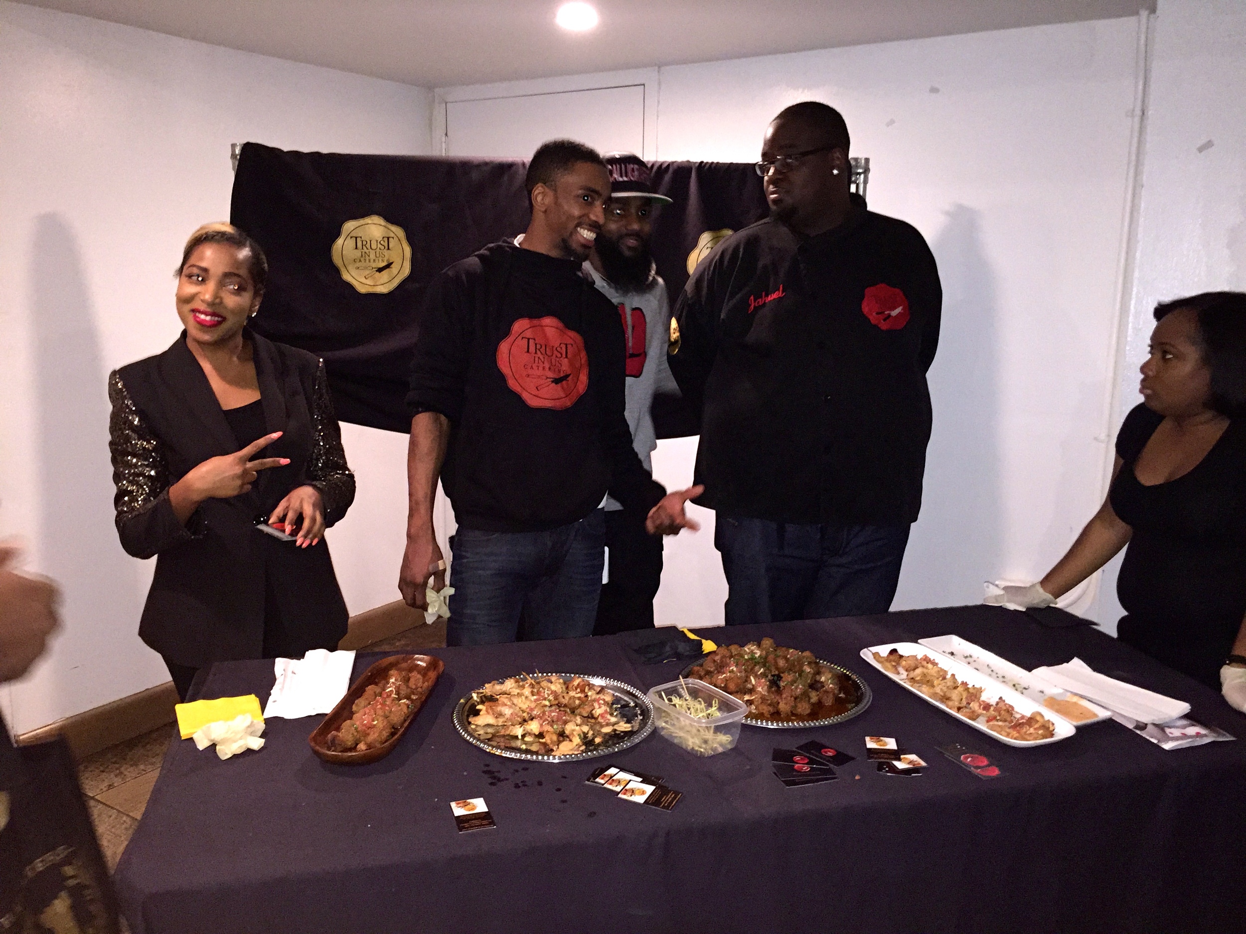 I came out on Saturday night to support my friend, Chef Jahvel, and his catering company