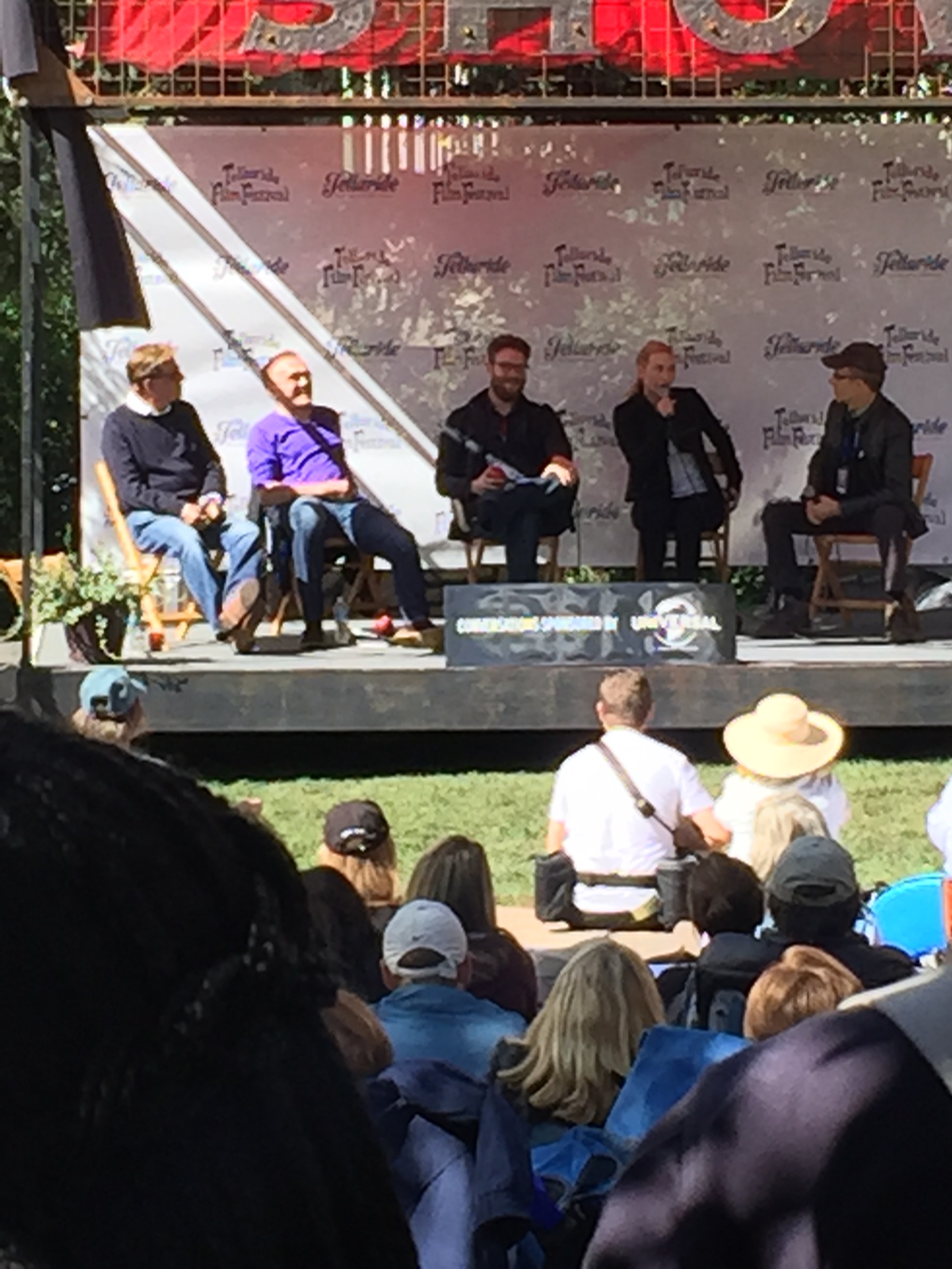 Oh just walked by and caught some guys named Aaron Sorkin, Danny Boyle, Seth Rogen with KATE FREAKIN' WINSLET!