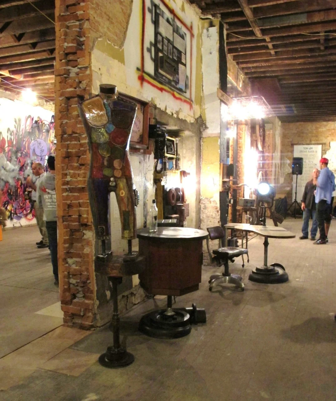 Side shot of my 12 Monkeys Bunker @ SubMerge DC with Kelly Towles’ installation in the background. (photo: Andy Zalan)