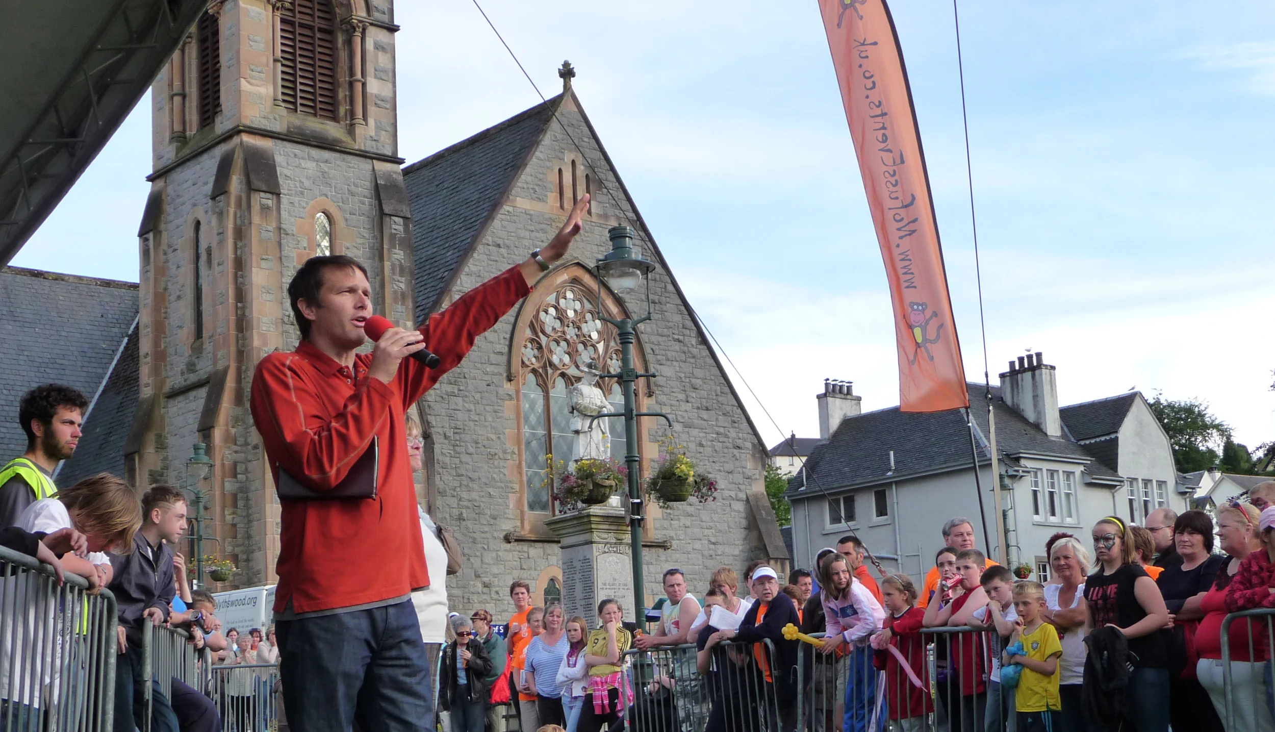 Andrew Speaking in Scotland Before the Festival, 2009