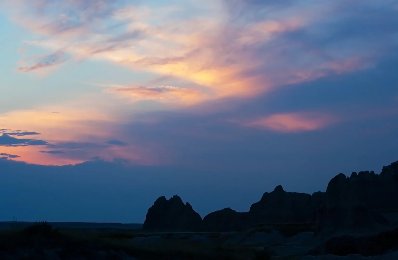 badlands silhouette