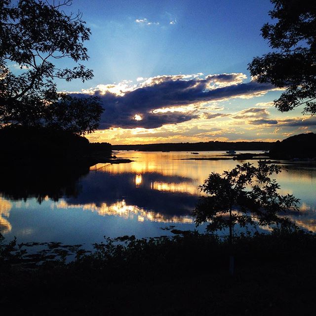 Sunset in Harpswell... #maine #sunset #sky #summer #newengland #harpswell