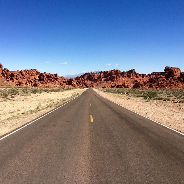On the road... #nevada #road #driving #desert #travel #west