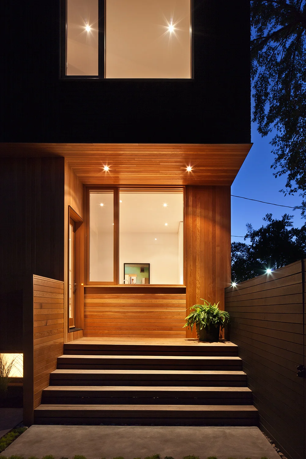 Front entrance - evening