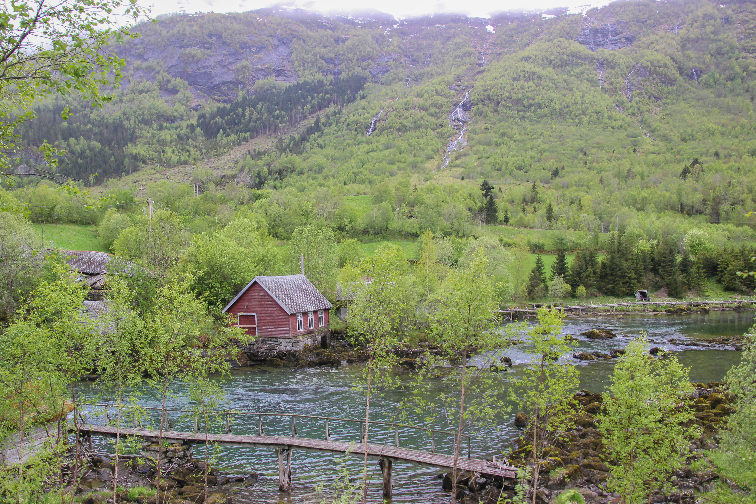 The beautiful town of Olden in the Norwegian Fjords