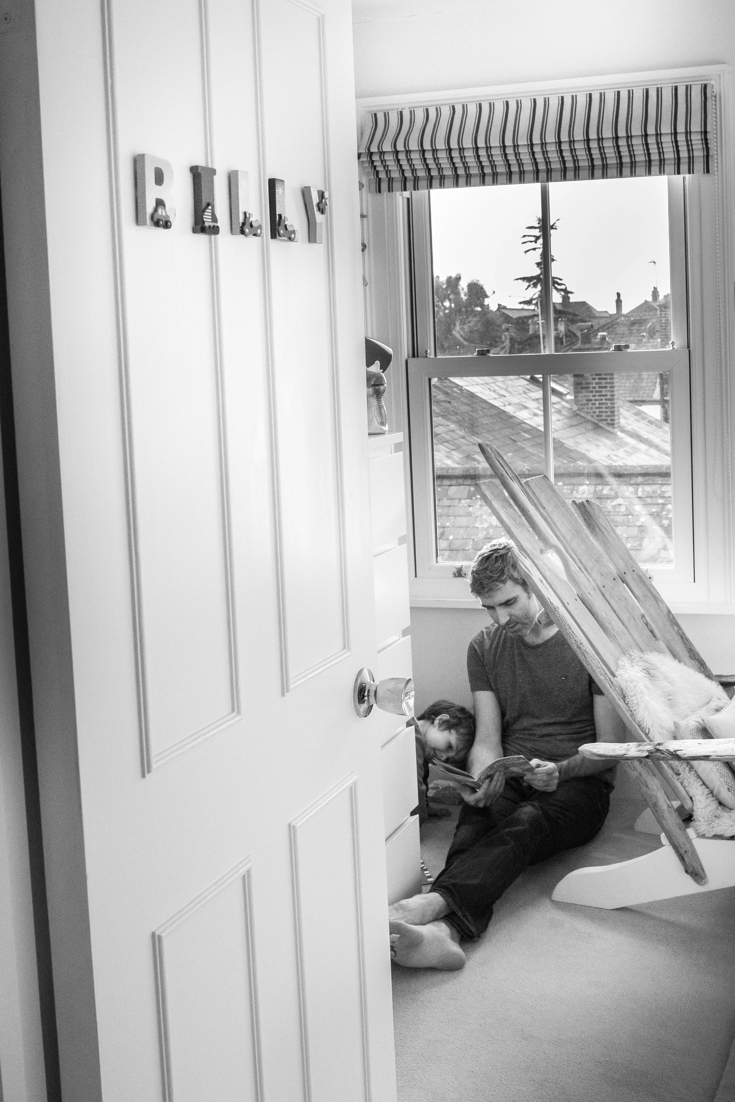 A morning documentary family session