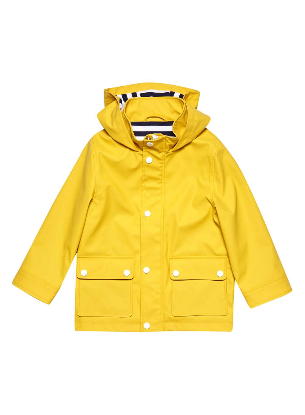 7. Yellow Hooded Rain Mac