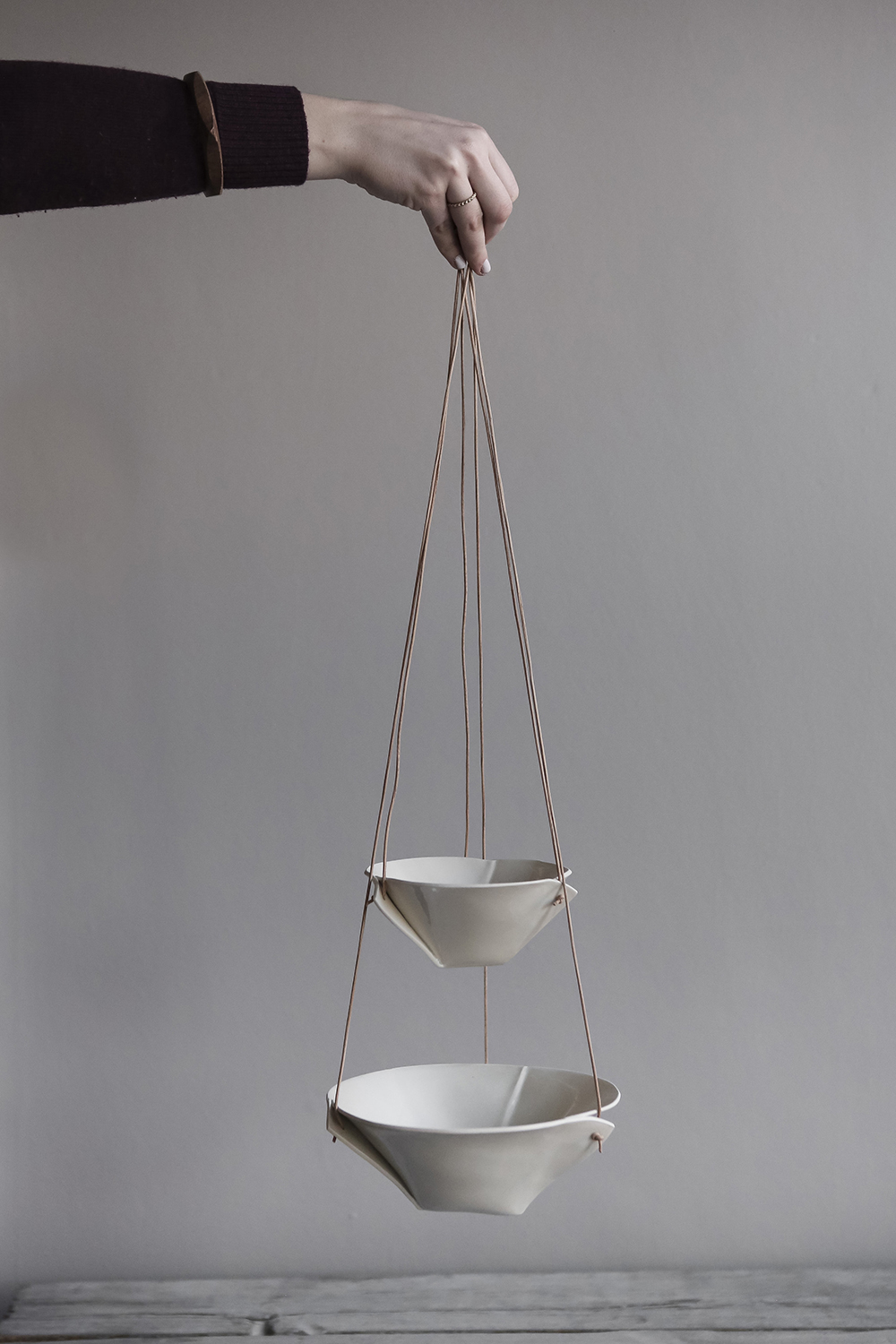fold bowl hanging planters