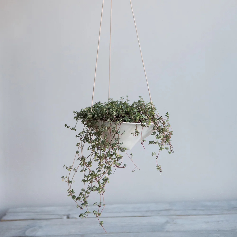 porcelain hanging planter