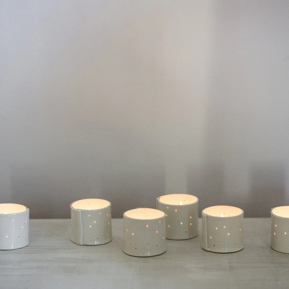 Porcelain Votives for Tealights