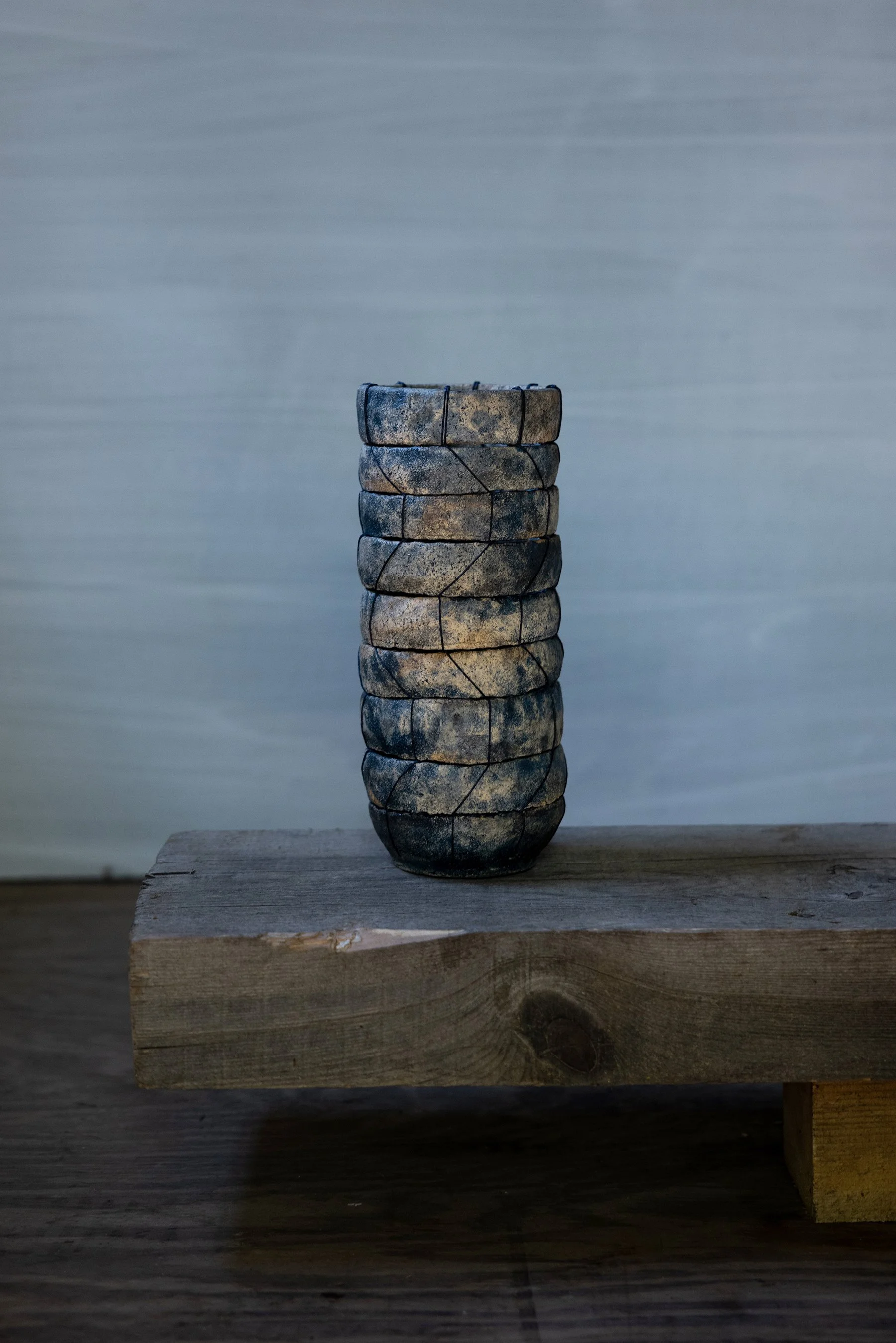 Woven Vessel / 8 Coils / ZIGZAG