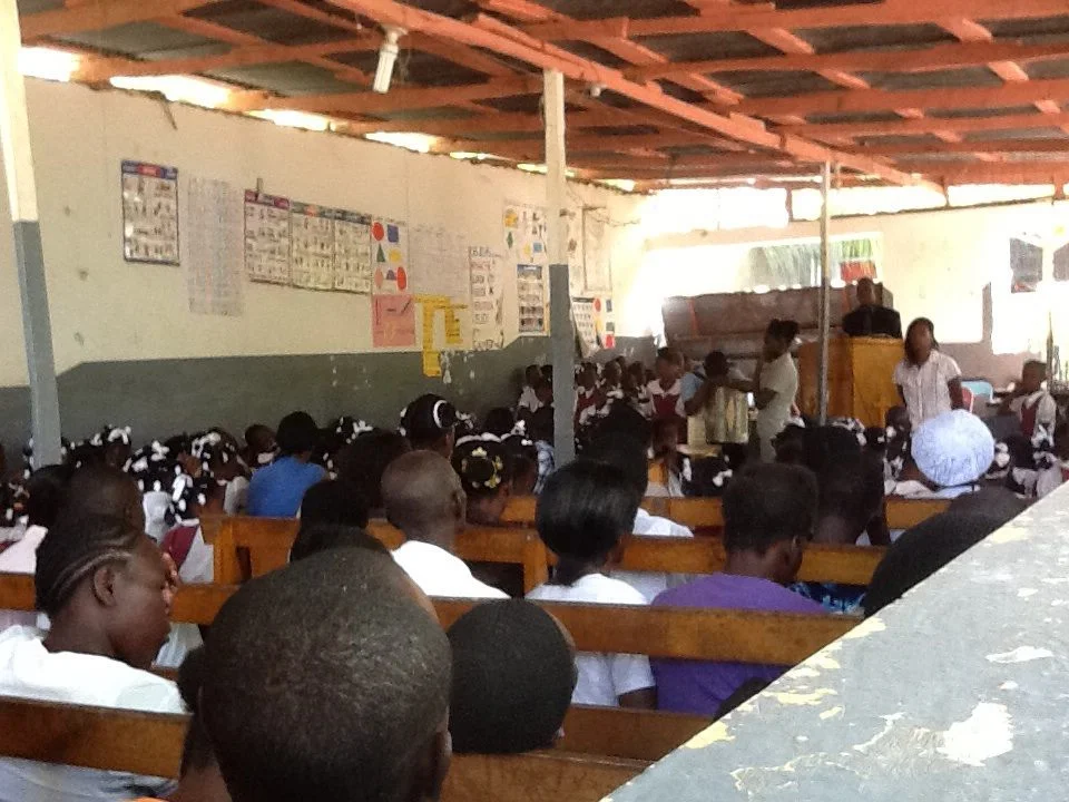 Church service at MADO in Ouanaminthe. 
