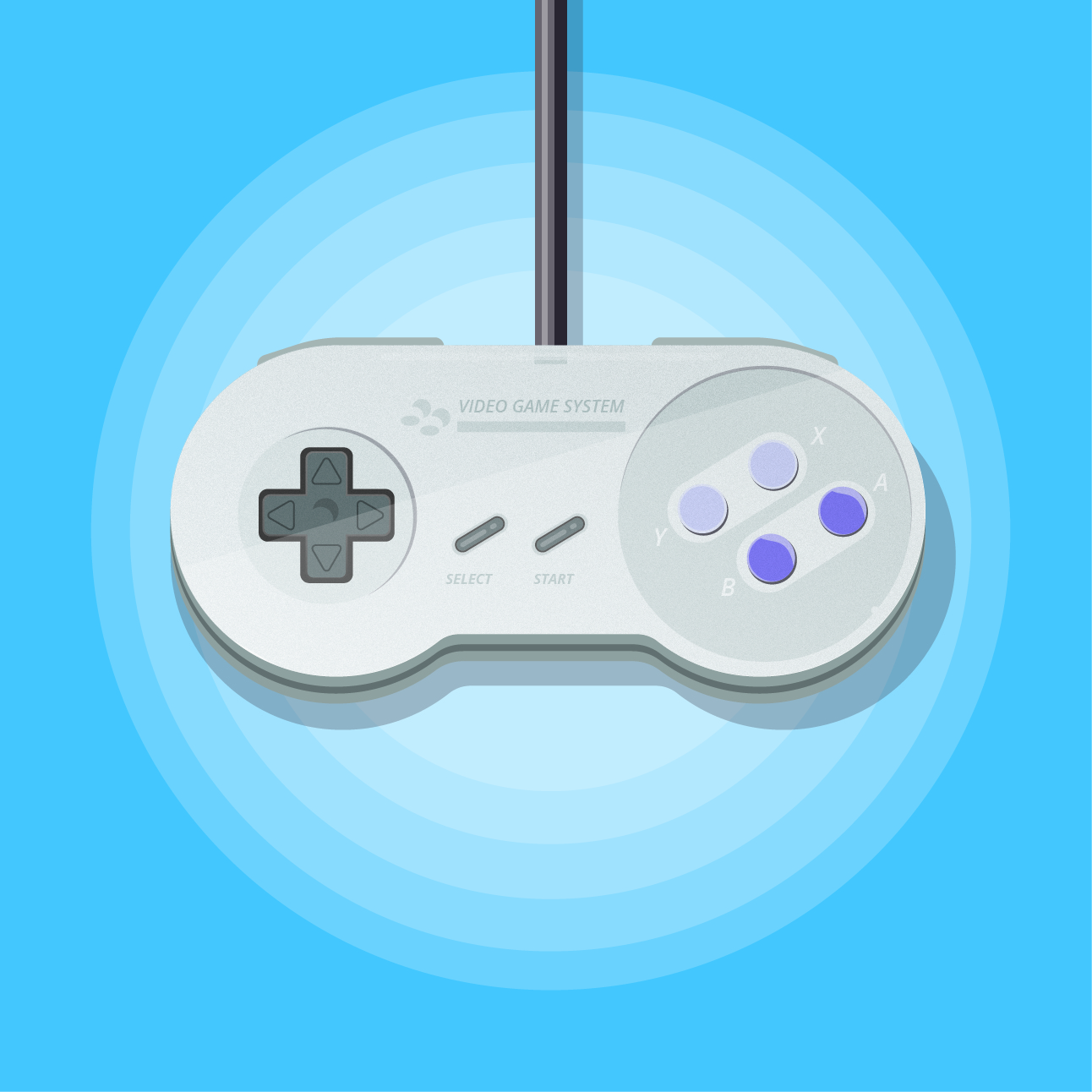 SNES Controller Vector
