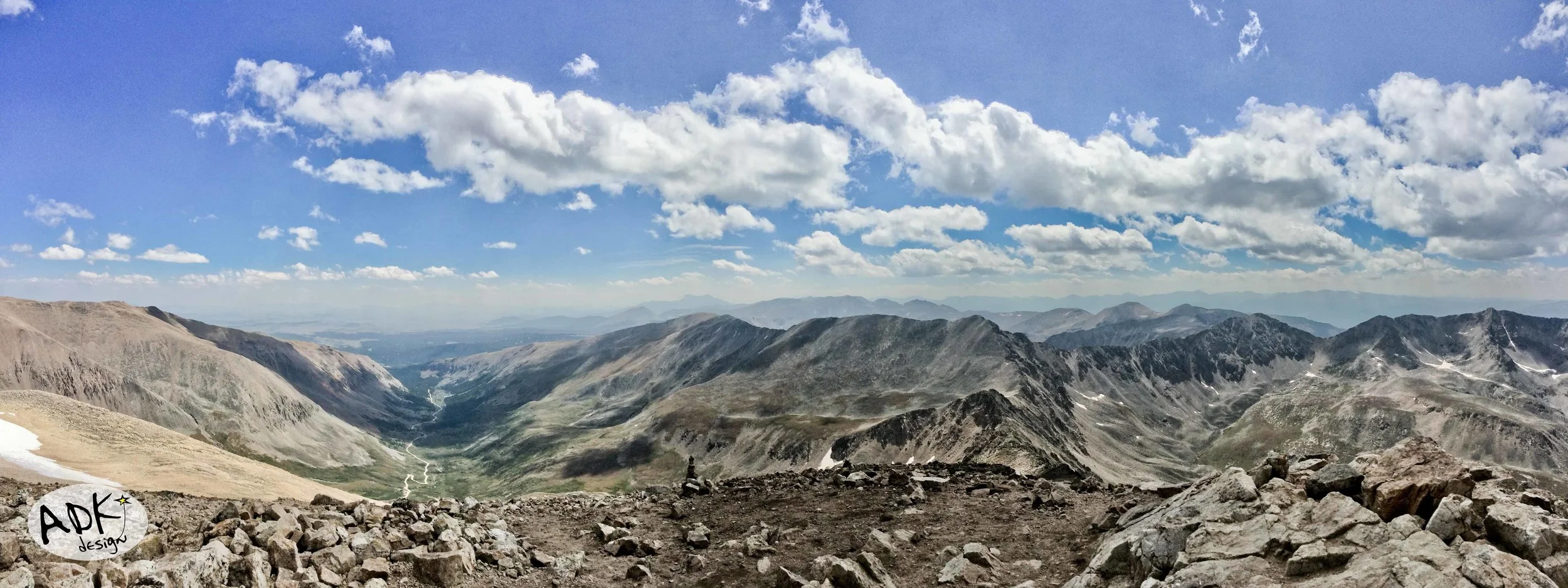 The view from the top of Mt. Democrat near Breckenridge, CO