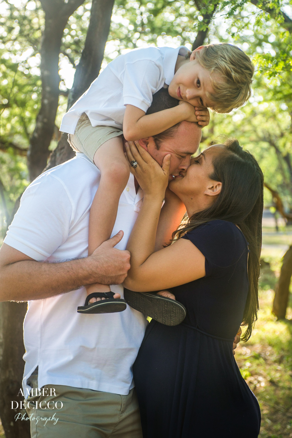 Family Maternity Photograph with Son