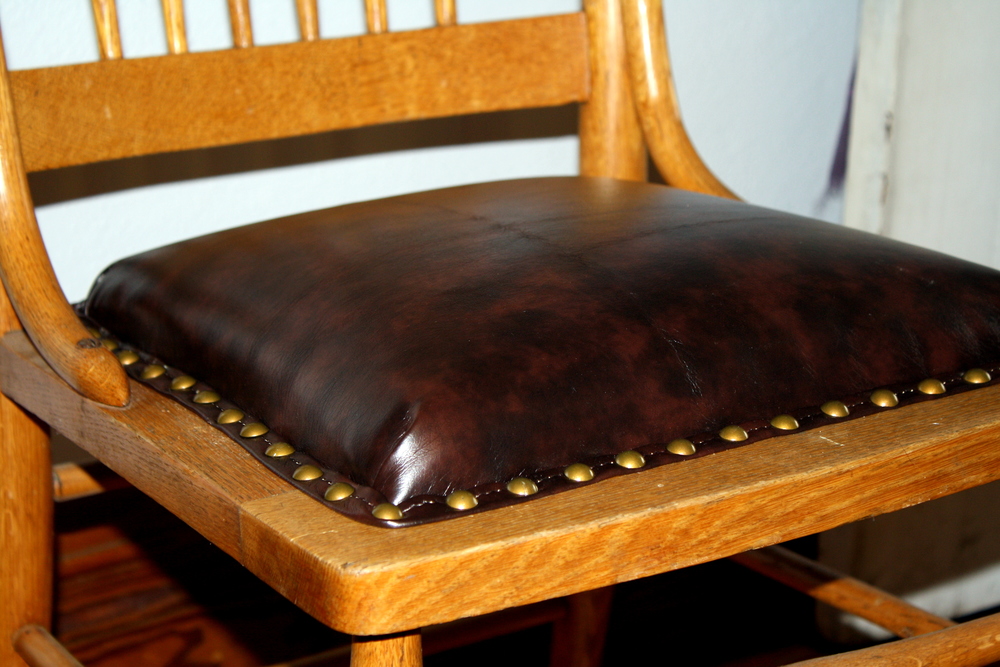 Upholstery 101 Replace Broken Caning, How To Recover A Chair Seat With Leather