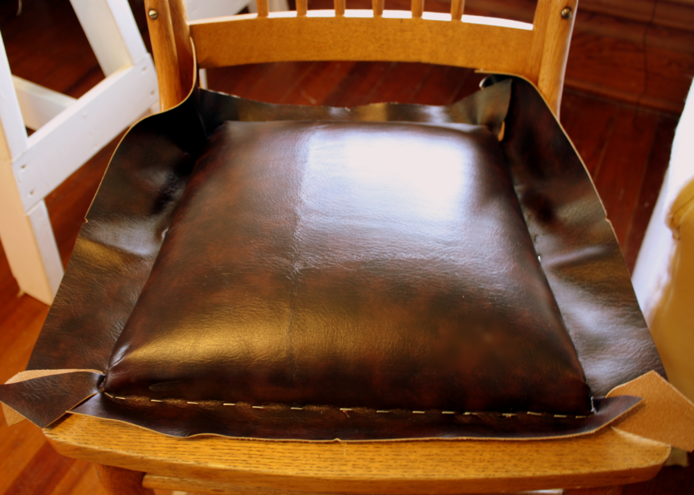 Upholstery 101 Replace Broken Caning, How To Cover A Chair Seat With Leather