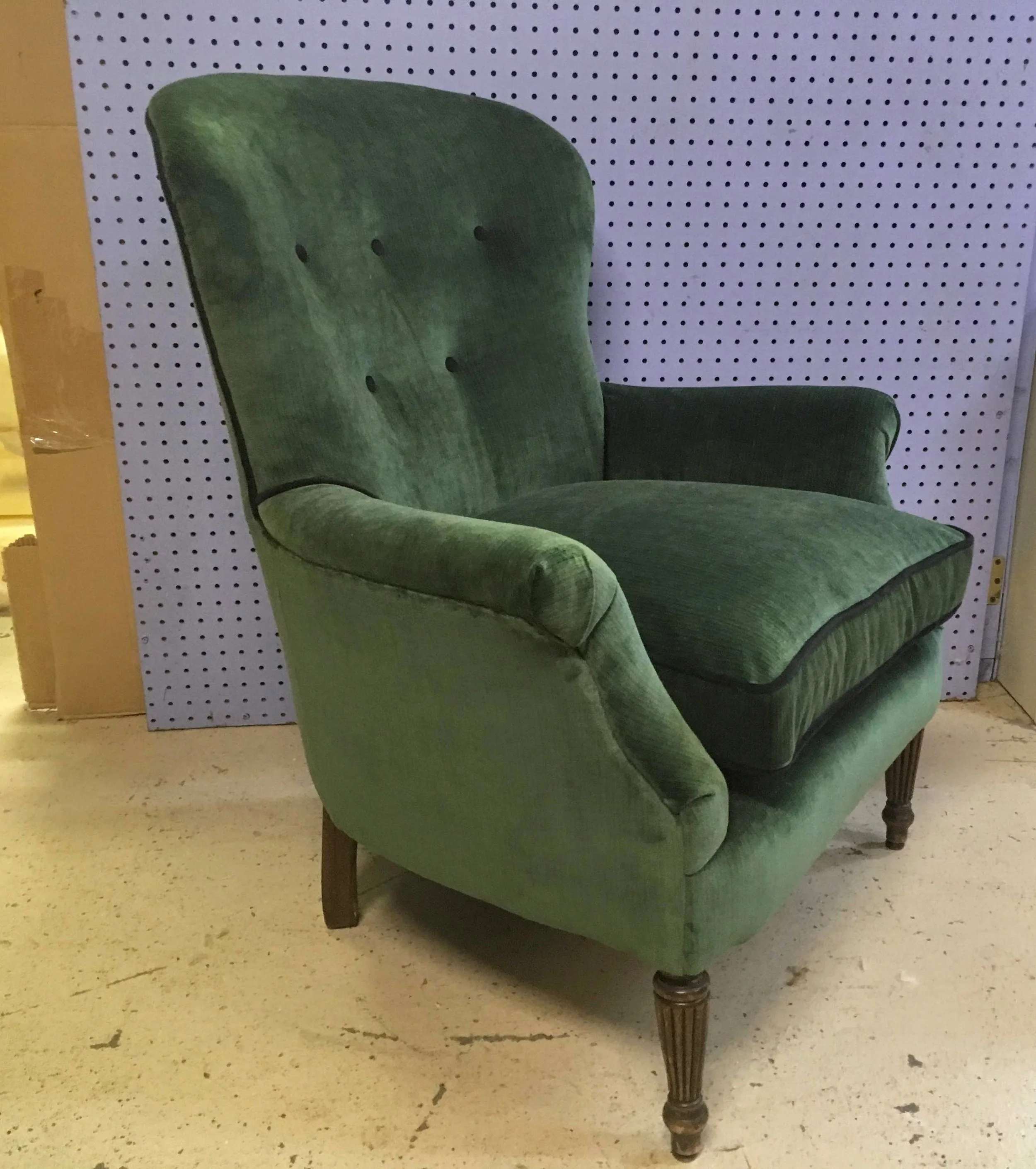 button back bedroom chair