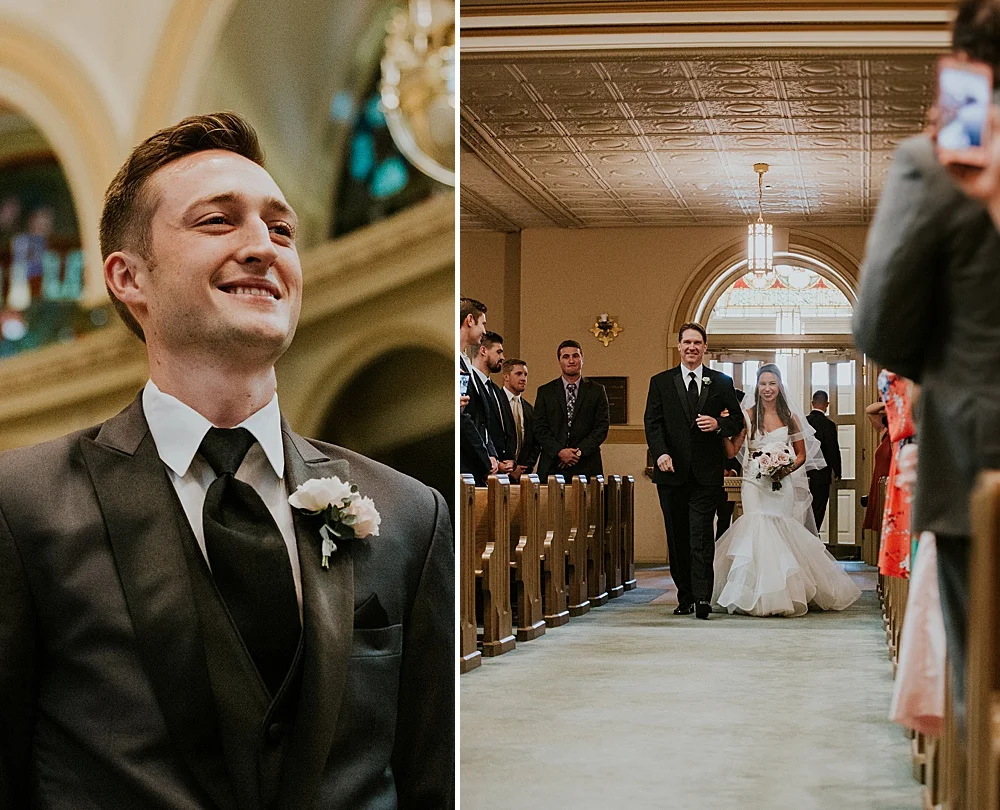 milwaukee photographer - old saint mary's parish - milwaukee county historical society wedding - liller photo