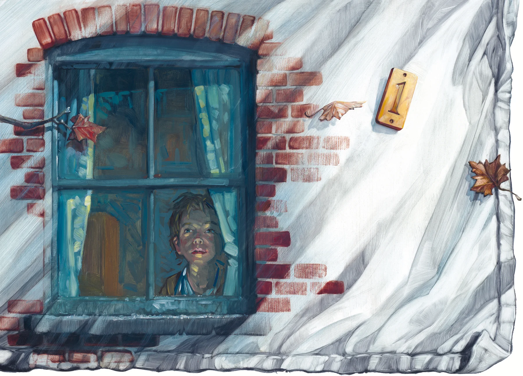 Watching the Wind 24" wide. Oil on illustration board, 2011. $500 . Buy this painting.