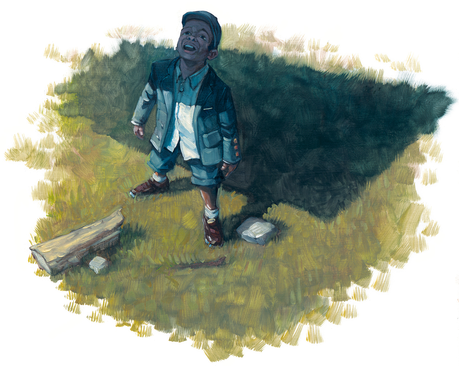 Farewell 12" wide. Oil on illustration board, 2011. $150 . Buy this painting.
