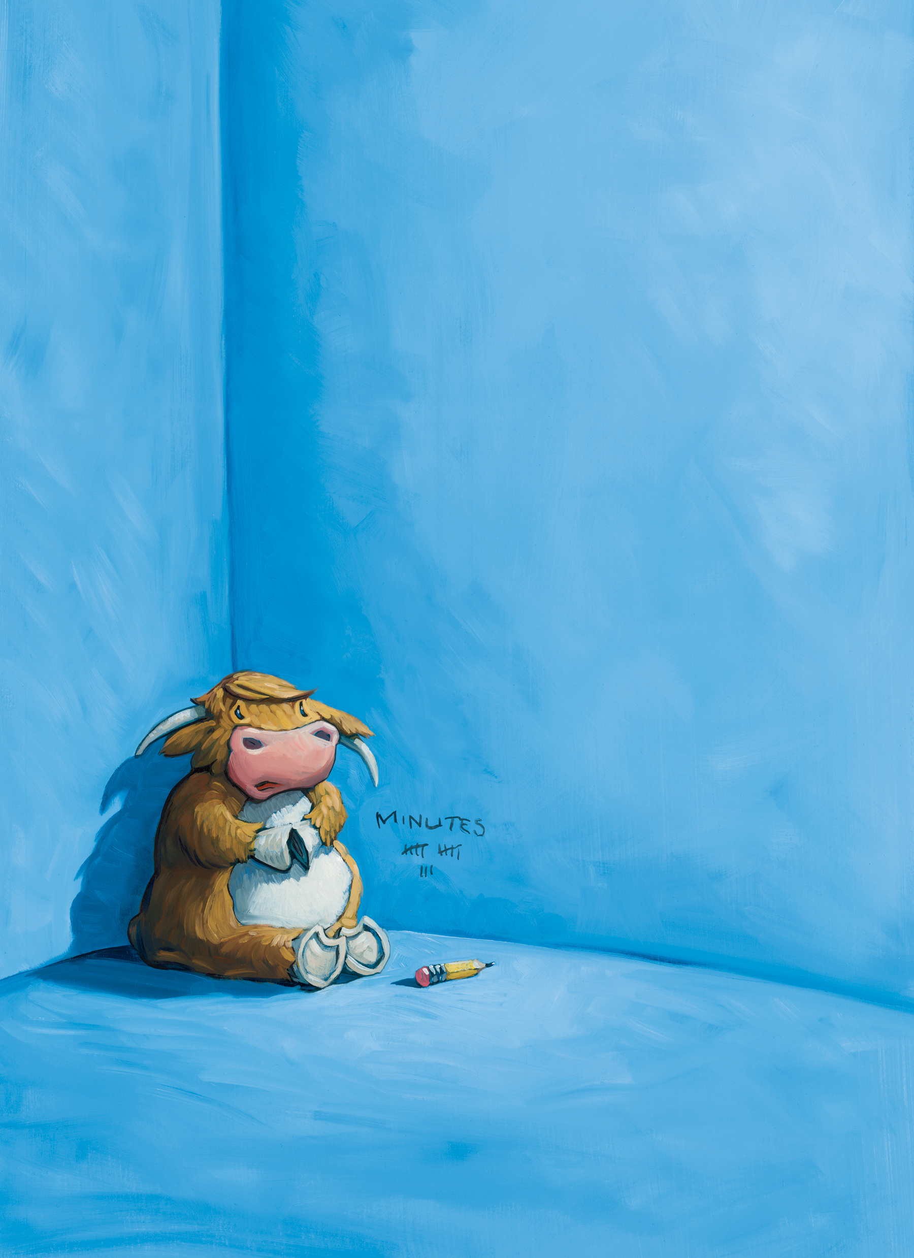 1 Musk Ox 11" wide. Oil on illustration board, 2012. $250 . Buy this painting.