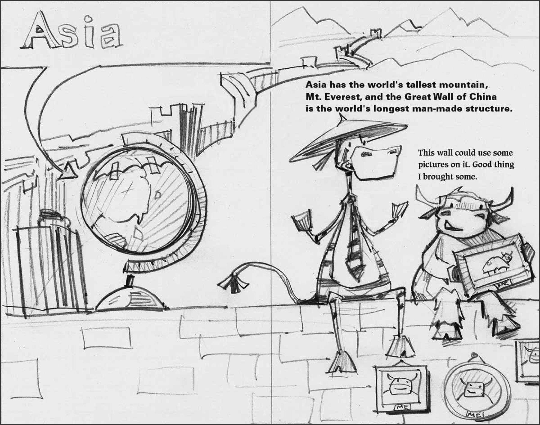 Sketch for Asia.
