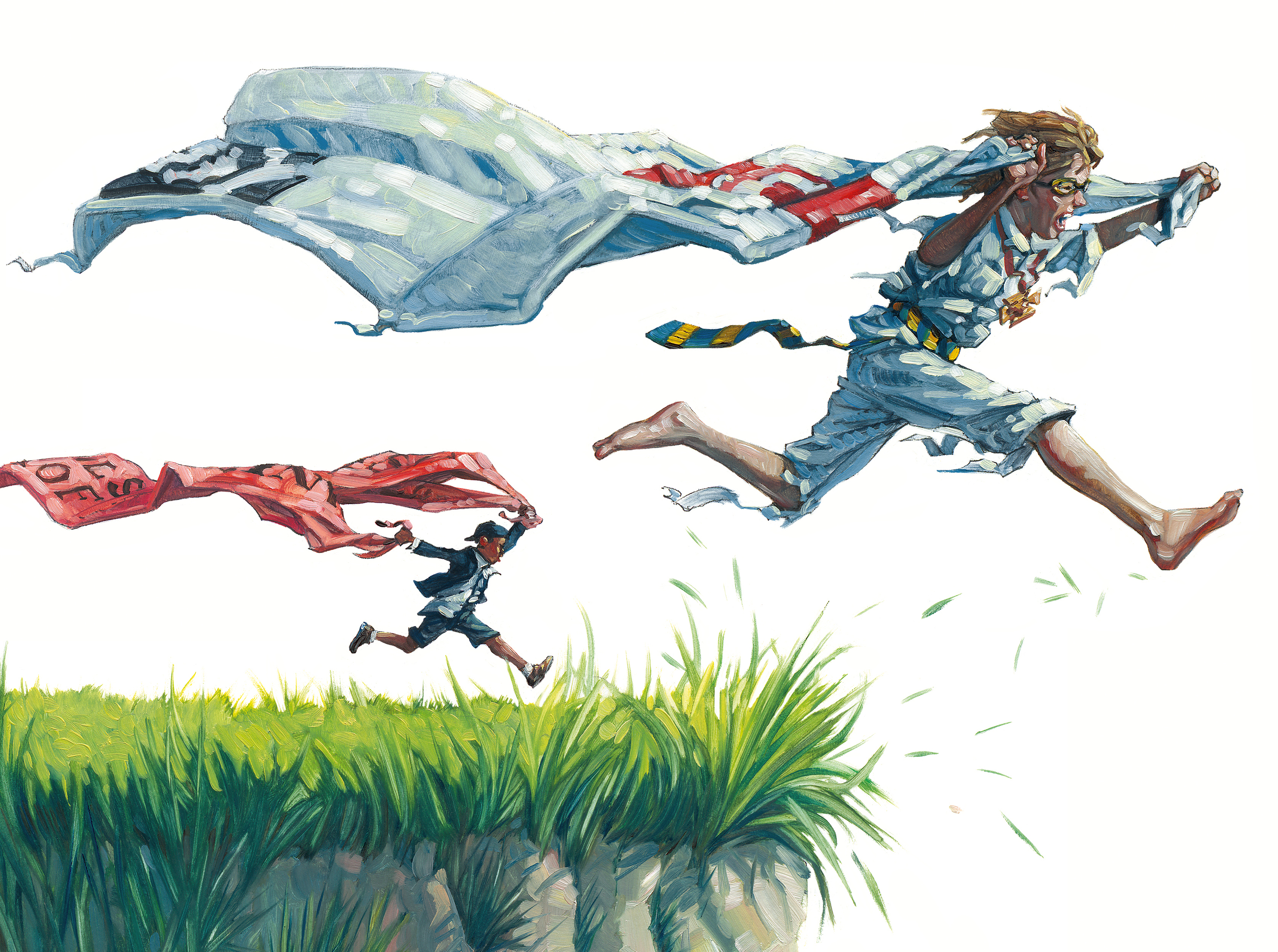 Leap of Faith • Oil on illustration board