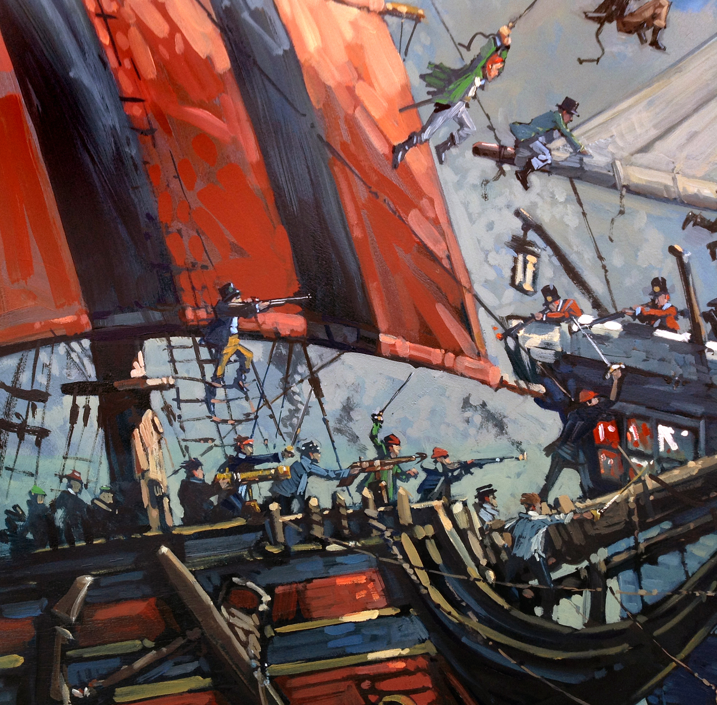 Detail from Boarding Party.