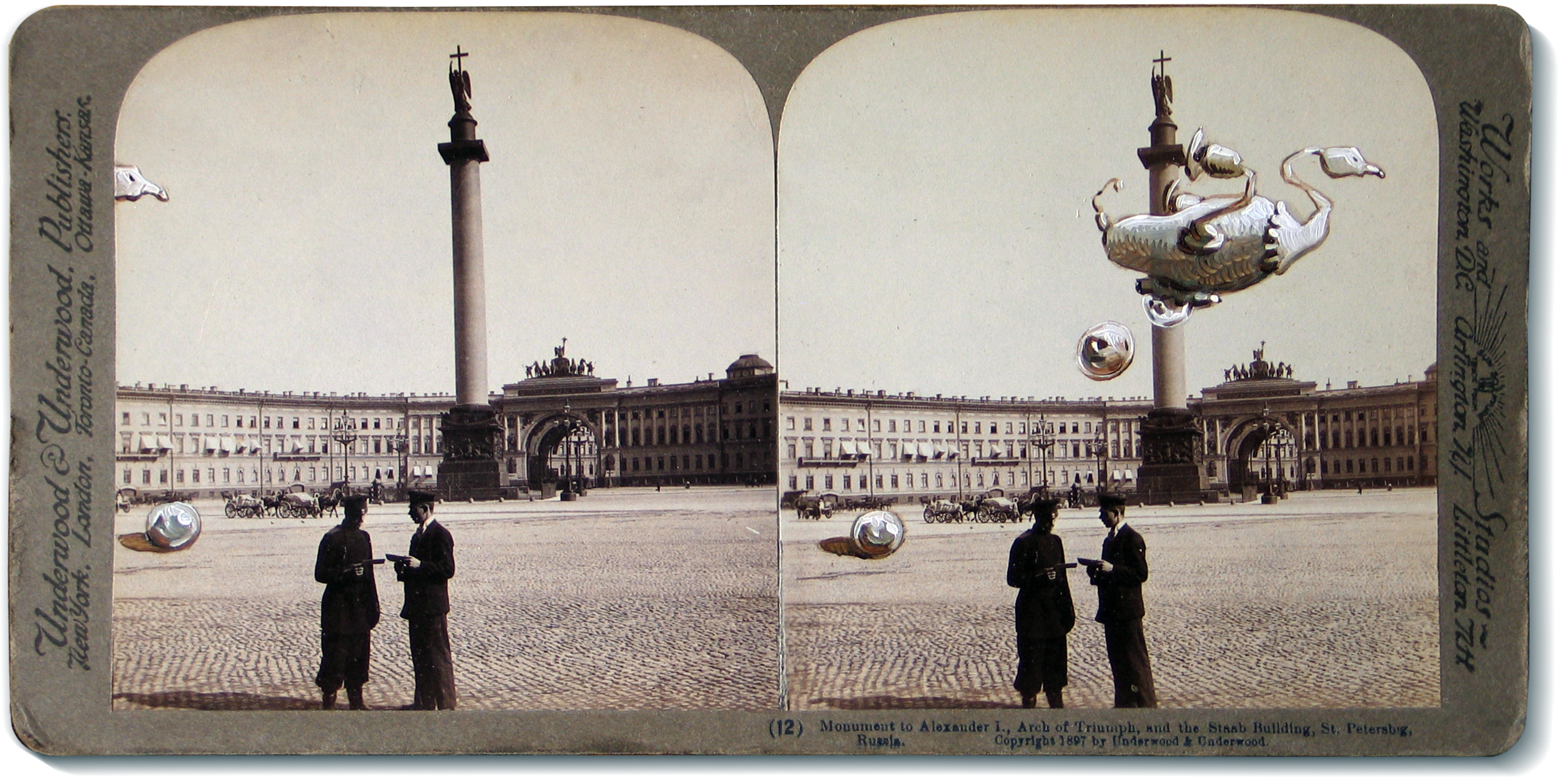 I can also paint on a postcard, or an old photograph.