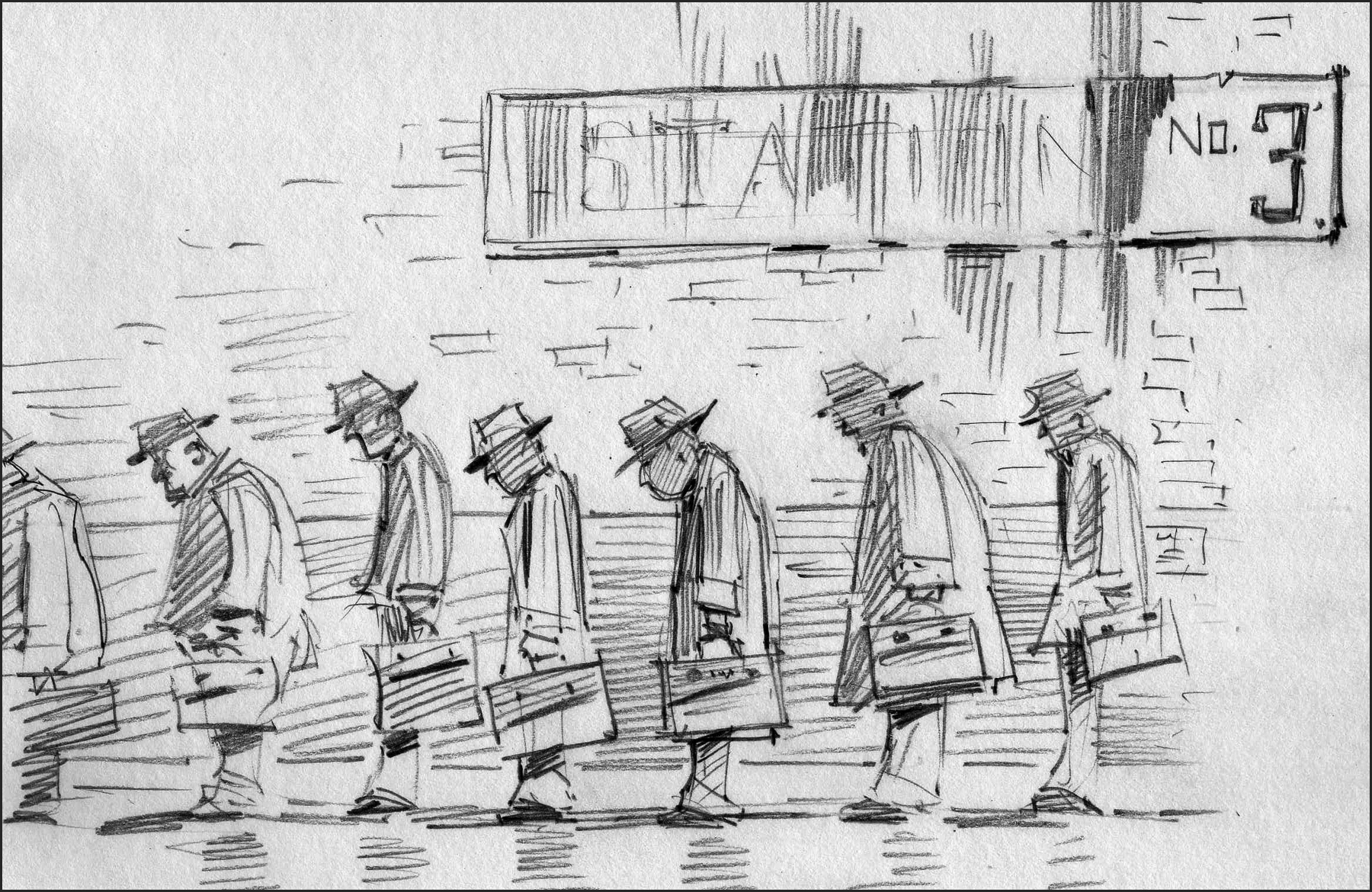 Sketch for the chapter 3 title page.