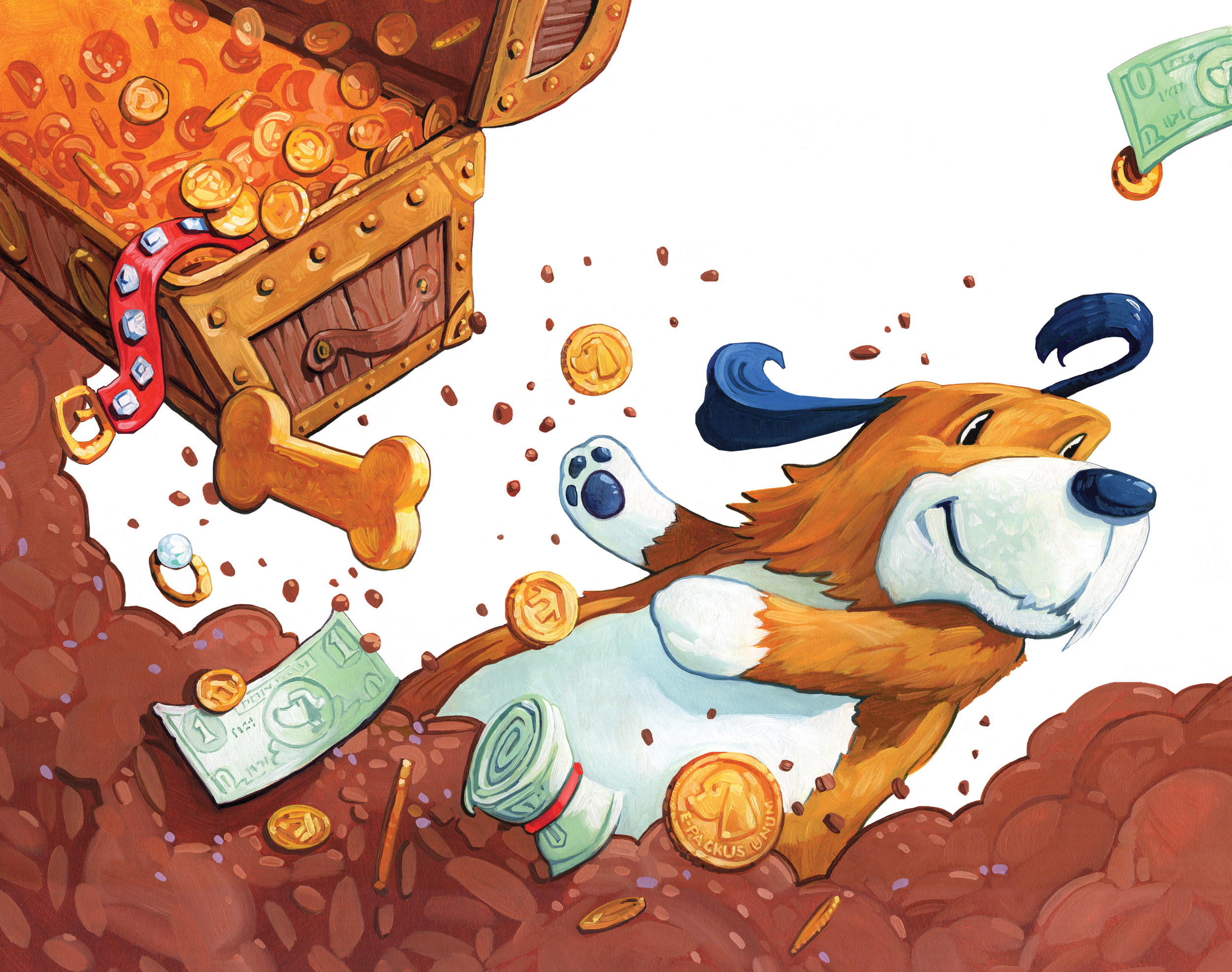 Buried Treasure • Acrylic and Oil on illustration board
