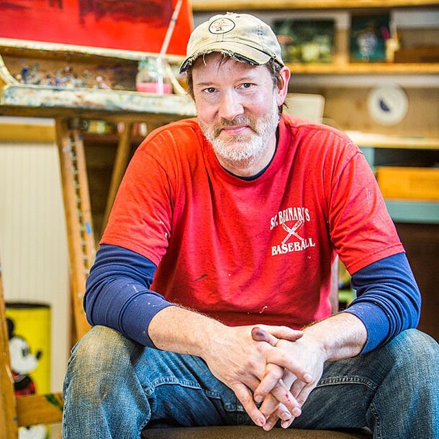 In my studio. Photo by the talented Katherine Kirchner .