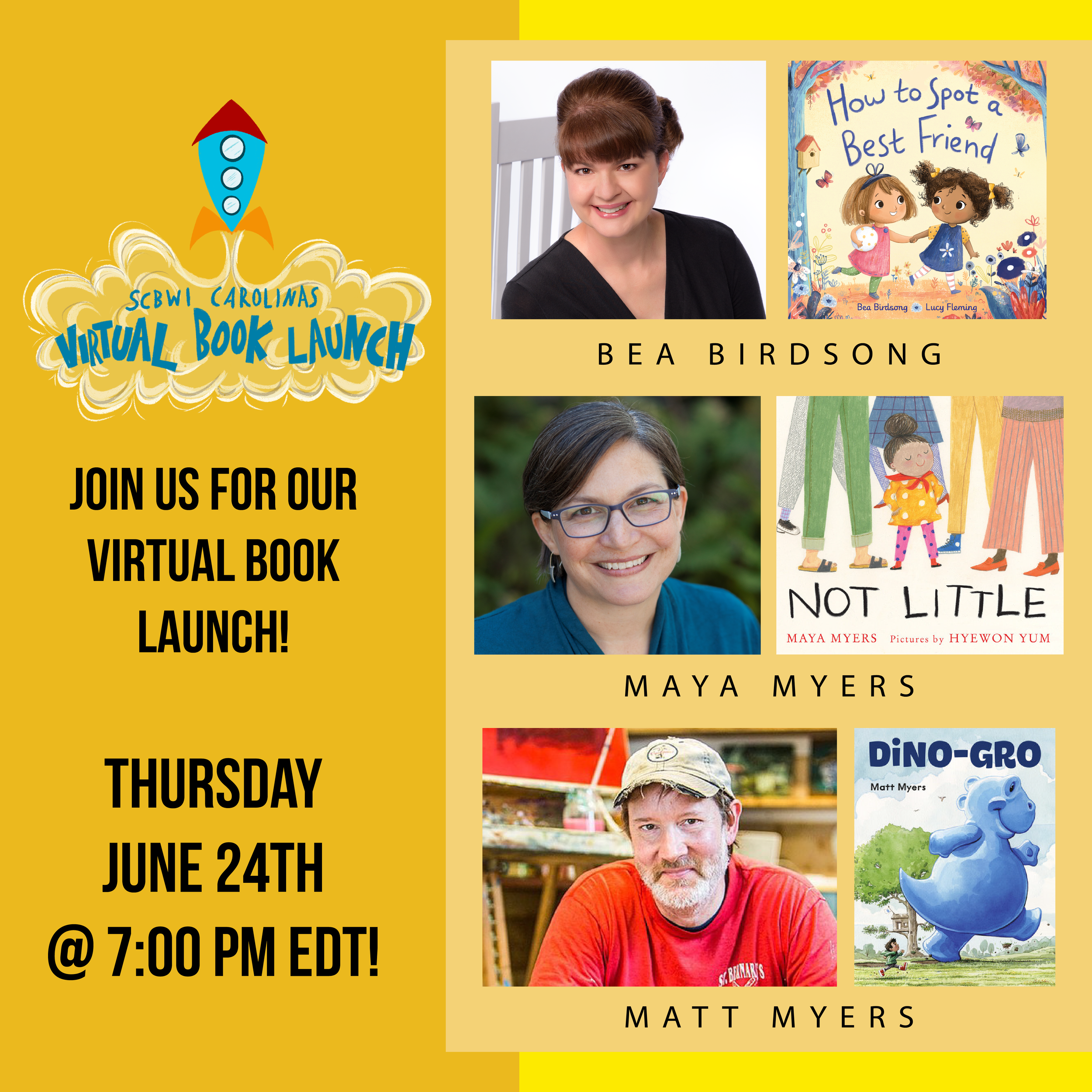 SCBWI Carolinas Virtual Book Launch