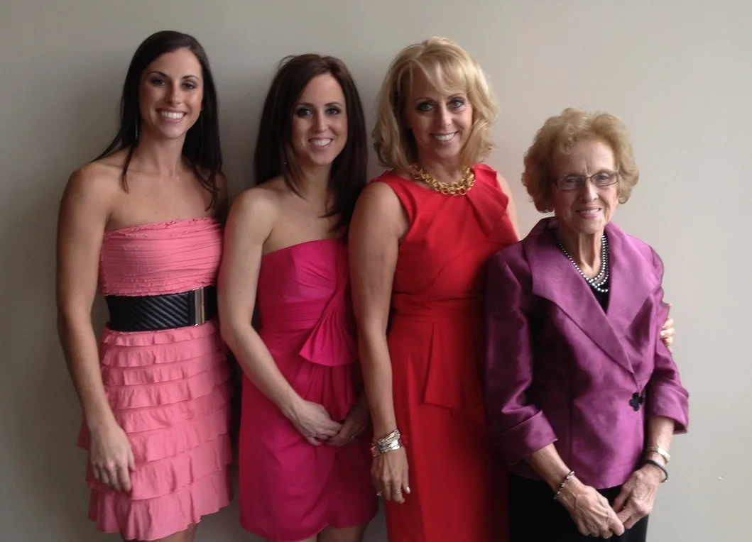 From left to right: Kaitlyn Feather Duell, Kara Feather McGinley, Karla Feather, and Lorraine Goddard.