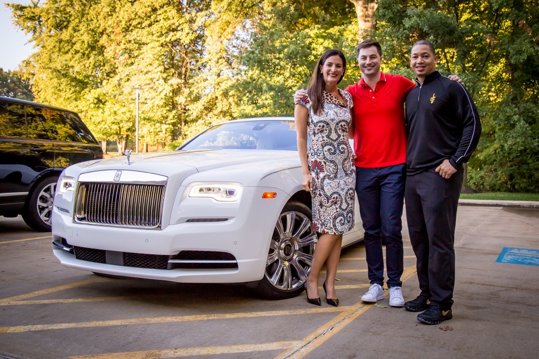 Cleveland Cavaliers Coach Ty Lue and Driving Cleveland Director Andrew Starr 