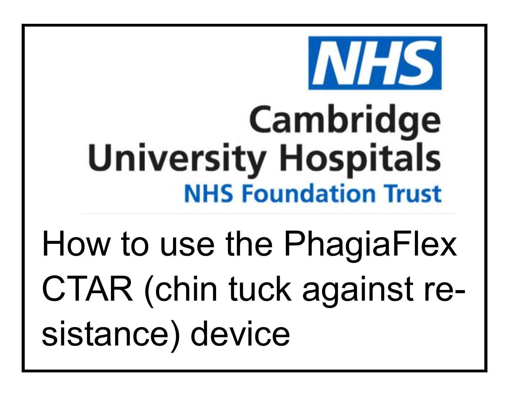 How to use the PhagiaFlex CTAR chin tuck against resistance device